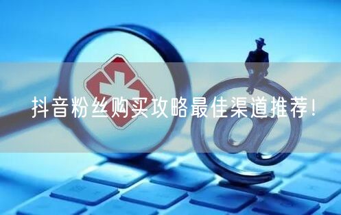 抖音粉丝购买攻略最佳渠道推荐！